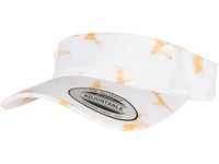 Flexfit Unisex Batik Dye Curved Visor Cap Baseballkappe, orange/White, one Size