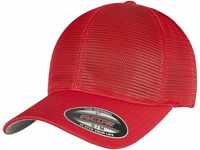 Flexfit Unisex 360-FLEXFIT 360 OMNIMESH Cap Baseballkappe, red, S/M