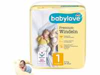 babylove Windeln Premium extra weich Größe 1, newborn 2-5kg, 1 Packung mit 28