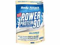 Body Attack Power Protein 90, Milchreis, 500g, 5K Eiweißpulver mit...