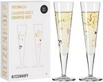 RITZENHOFF 6031004 Champagnerglas 200 ml - Serie Goldnacht Duett 2023, 2x