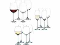 Spiegelau & Nachtmann, Vivendi, 12-teiliges Gläser Set, 4X Rotweinglas, 4X