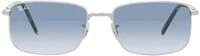 Ray-Ban RB 3717 Silver/Light Blue Shaded 57/18/145 Unisex Sonnenbrillen