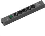 BACHMANN - Connect -Line - 5fach Steckdosenleiste. Mehrfachsteckdosenleiste schwarz