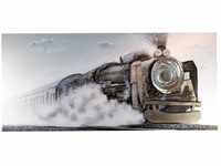 Casablanca 3D Bild XXL - Train - Zug - Lokomotive - Dampf Lok - mit Aluminium 180 x