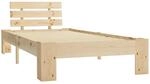 vidaXL Kiefernholz Massiv Bettgestell Holzbett Futonbett Einzelbett Massivholz Bett