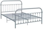 vidaXL Bettgestell Klassisch Metallbett Bett Doppelbett Schlafzimmerbett Bettrahmen