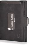 DONBOLSO Wallety XS Slim Wallet aus Echtleder - Kompaktes Kartenetui mit M&uuml;nzfach