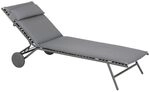 Lafuma MOBILIER - Gepolsterte Sonnenliege/Gartenliege - Miami II - BeComfort&reg; - Grau