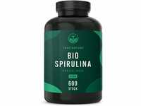 Bio Spirulina Presslinge - 600 Tabletten (500mg) Hochdosiert - 100% reine...