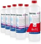 6 x 1 L BAYZID&reg; Poolclear - Tr&uuml;bungsbeseitigung f&uuml;r Pool Filter mit...