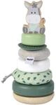 Eichhorn - Baby Hipp Stapelturm mit Ringen aus Stoff, Holz und Silikon, 8-TLG. 19cm