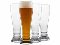 SCHOTT ZWIESEL Weizenbierglas Bavaria Beer Basic 0,5 l (4er-Set), formschöne