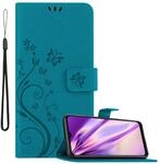 Cadorabo H&uuml;lle kompatibel mit Samsung Galaxy A13 5G Blumen Design aus Kunst Leder
