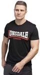 Lonsdale Herren T-Shirt Normale Passform Two Tone S, Black