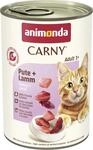 animonda Carny Katzen Nassfutter Pute + Lamm (6 x 400g), getreidefreies Katzen