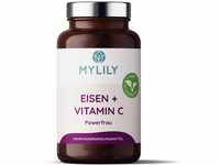 MYLILY® Eisen Vitamin C I Powerfrau I Eisentabletten vegan I PFLANZLICH aus