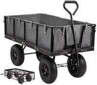 Miweba Bollerwagen MB-700 | 𝟕𝟎𝟎 kg Traglast - Luftreifen - W&auml;nde klappbar -