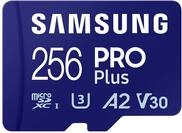 Samsung PRO Plus microSD-Karte + SD-Adapter, 256 GB, F&uuml;r Mobile Gaming auf