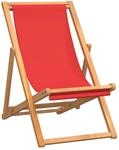 vidaXL Teak Massiv Strandstuhl Klappbar Liegestuhl Klappstuhl Strandliege...