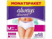 Always Discreet Inkontinenz Pants Gr. M, Normal, 48 Höschen (4 x 12 Stück) für