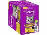 Whiskas 7+ Katzenfutter Geflügel Auswahl in Sauce, 24x85g (1 Packung) –