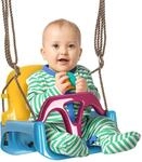 Outsunny Babyschaukel 3 in 1 Kinderschaukel Babysitz verstellbar Mitwachsend