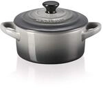 LE CREUSET Mini-Cocotte aus Steinzeug, 200 ml, 10 x 5 cm, Flint, 71901104440100
