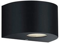 Reality Leuchten LED Au&szlig;en Wandleuchte Rosario R28232632, Kunststoff Schwarz Matt,
