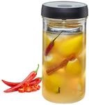 GEFU Fermentierglas NATIVO 1,5 Liter, inkl. Beschwerungsgewicht,...