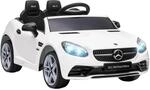 AIYAPLAY Mercedes SLC 300 Kinder Elektroauto 12V Kinderauto 2 Motor Wei&szlig;