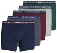 Jack & Jones Herren Jacoliver Trunks Noos Pls Pack of 5 Unterw sche, Dark Grey