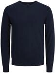 Jack & Jones JJEEMIL Knit Crew Neck NOOS Herren, Navy Blazer, XXL