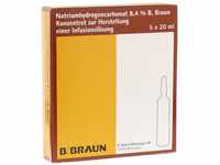 Natriumhydrogencarbonat B.Braun 8,4% Glas, 5X20 ml