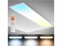 B.K.Licht - Deckenlampe mit Fernbedienung, dimmbar, ultraflach, LED Panel, LED