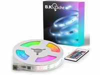 B.K.Licht - USB LED Strip 3 m mit Fernbedienung, buntes RGB, dimmbar, Streifen,