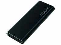 LogiLink UA0314 USB 3.1 Festplattengehäuse für m.2 SATA (NGFF) SSD, Schwarz