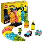 LEGO 11027 Classic Neon Kreativ-Bauset, Bausteine-Kiste Set,...