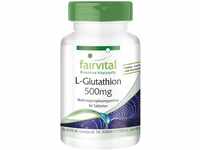 Fairvital | L-Glutathion 500mg - HOCHDOSIERT & REDUZIERT - VEGAN - 90 Tabletten