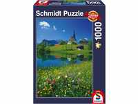 Schmidt Spiele 57391 Inzell, Einsiedlhof und Kirche St. Nikolaus, 1000 Teile Puzzle,