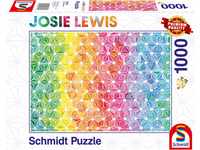 Schmidt Spiele 57579 Josie Lewis, Kunterbunte Dreiecke, 1000 Teile Puzzle, Normal