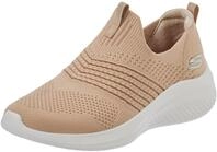 Skechers Damen Hands Free Ultra Flex 3.0 Brilliant Path Sneaker, Taupe, 37.5 EU