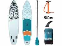 MOAI 11' Stand Up Paddle Board Inflatable SUP Board, 335 x 76 x 15 cm, Complete