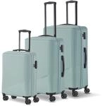 Travelite 4-Rad Koffer Set 3 teilig Gr&ouml;&szlig;en L/M/S, Gep&auml;ck Serie Bali: ABS
