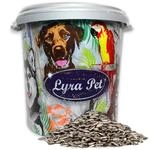 Lyra Pet&reg; | 10 kg Sonnenblumenkerne Gestreift in 30 L Tonne | Wildvogelfutter...