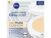 NIVEA Cellular Expert Finish 3in1 Pflege Cushion für helle Hauttöne (15 g), Make-up