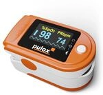 Pulox PO-200 Solo Pulsoximeter Orange zur Messung von SpO2, Puls und PI