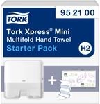 Tork Xpress Mini Spender f&uuml;r Multifold Papierhandt&uuml;cher Starter Pack 952100,