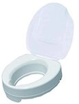 DRIVE DEVILBISS HEALTHCARE Toilettensitzerh&ouml;hung mit Deckel, 10,2 cm, Wei&szlig;
