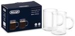 De'Longhi Long Coffee Gl&auml;ser Set DLSC320, 2 Kaffeebecher aus Glas perfekt geeignet